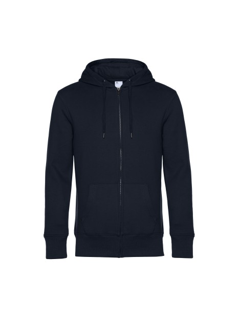 B&C B&C KING ZIPPED HOOD_° Blue Navy personnalisable