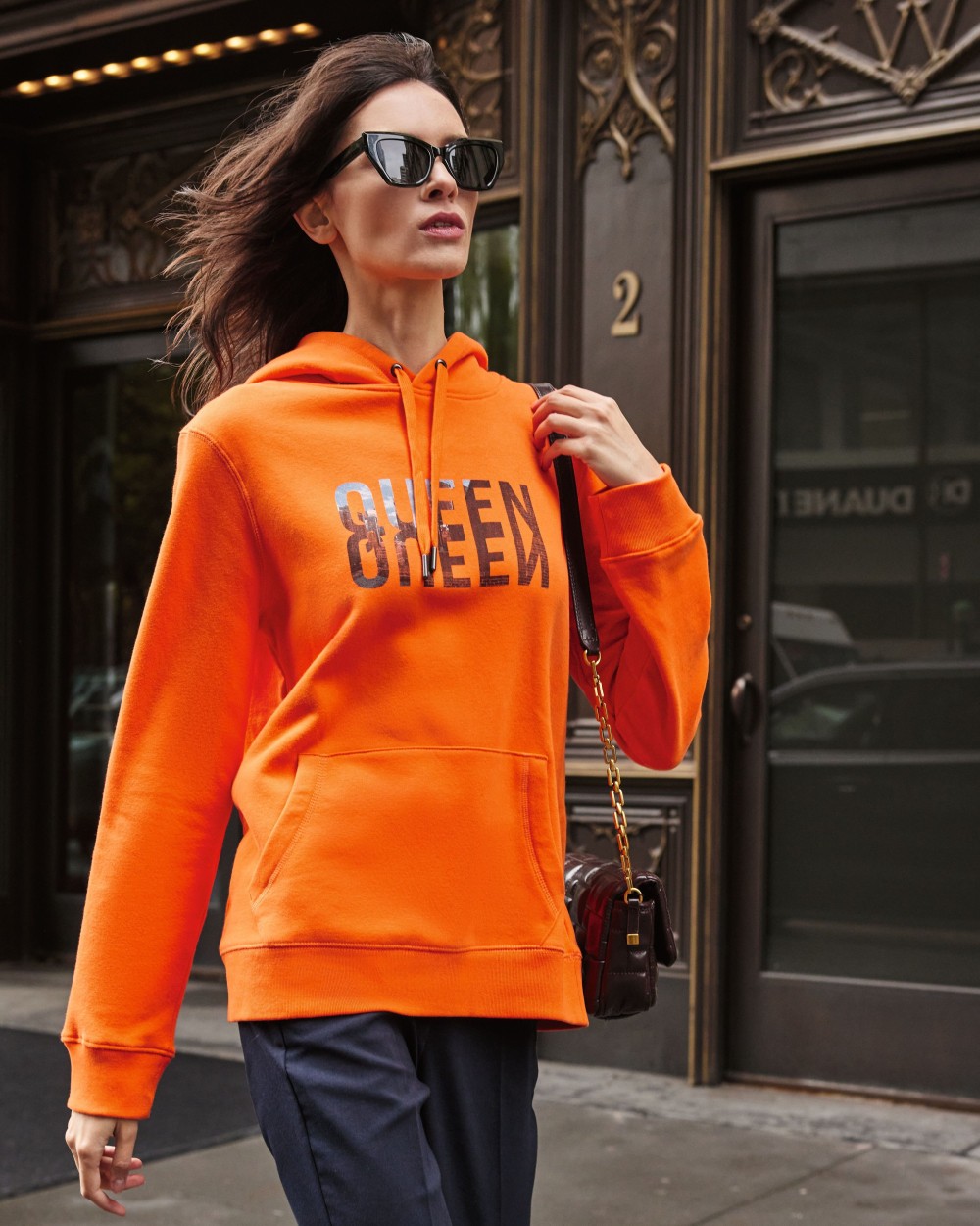 Sweater B&C B&C QUEEN HOODED_° voor bedrukking &amp; borduring