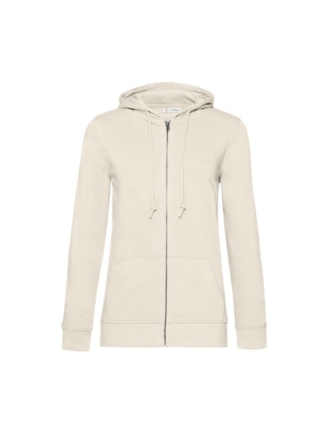 B&C Inspire Zipped Hood /women_° beige personnalisable