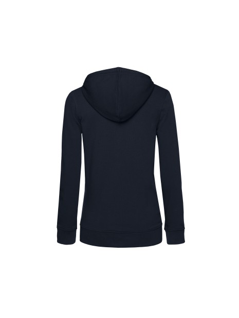 B&C Inspire Zipped Hood /women_° Blue Navy personnalisable