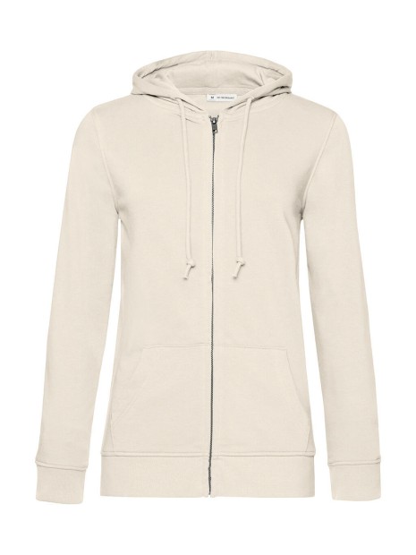B&C Inspire Zipped Hood /women_° off white personnalisable