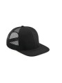 BEECHFIELD ORIGINAL FLAT PEAK 6 PANEL TRUCKER noir/noir personnalisable