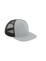 BEECHFIELD ORIGINAL FLAT PEAK 6 PANEL TRUCKER gris/noir personnalisable