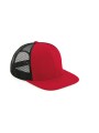BEECHFIELD ORIGINAL FLAT PEAK 6 PANEL TRUCKER rouge classique/noir personnalisable