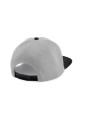 BEECHFIELD ORIGINAL FLAT PEAK 6 PANEL SNAPBACK gris/noir personnalisable