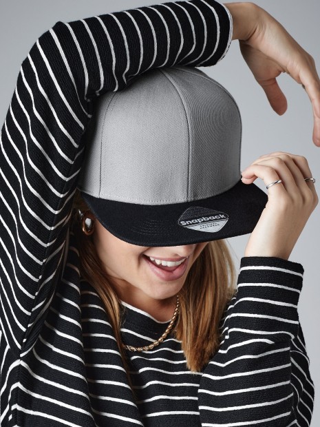Casquettes à personnaliser BEECHFIELD ORIGINAL FLAT PEAK 6 PANEL SNAPBACK 