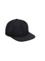 BEECHFIELD ORIGINAL FLAT PEAK 6 PANEL SNAPBACK noir/noir personnalisable