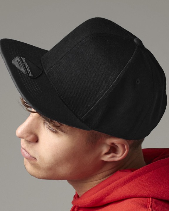 Petjes BEECHFIELD ORIGINAL FLAT PEAK 6 PANEL SNAPBACK voor bedrukking &amp; borduring