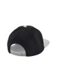 BEECHFIELD ORIGINAL FLAT PEAK 6 PANEL SNAPBACK noir/gris personnalisable