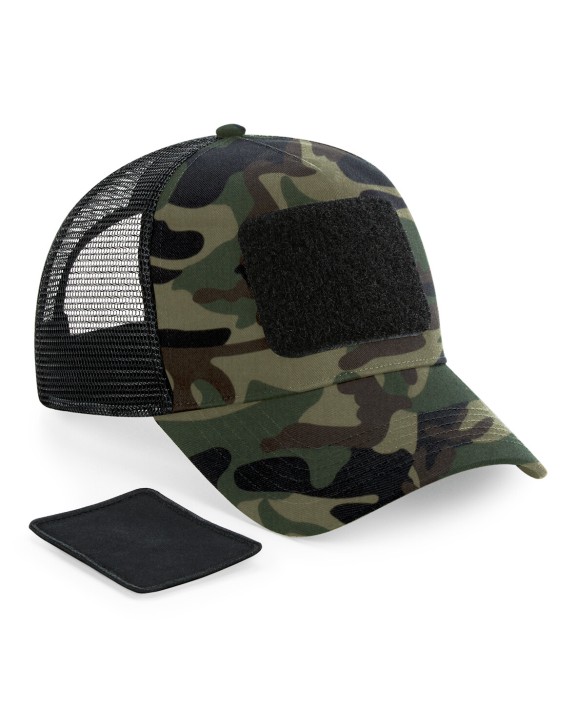 BEECHFIELD Kappe mit Netz und abnehmbarem Patch, auf der Rückseite verstellbar Kappe personalisierbar