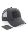 BEECHFIELD Casquette Filet Réglable à l'Arrière avec Patch Amovible gris graphite personnalisable