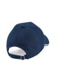 BEECHFIELD AUTHENTIC 5 PANEL CAP - PIPED PEAK french marine / blanc personnalisable