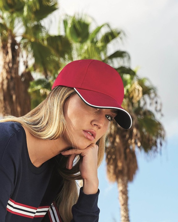 Casquette personnalisable BEECHFIELD AUTHENTIC 5 PANEL CAP - PIPED PEAK