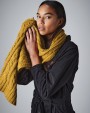 BEECHFIELD CABLE KNIT MELANGE SCARF Mütze, Schal & Handschuh personalisierbar