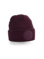 BEECHFIELD Bonnet à patch rond bordeaux personnalisable