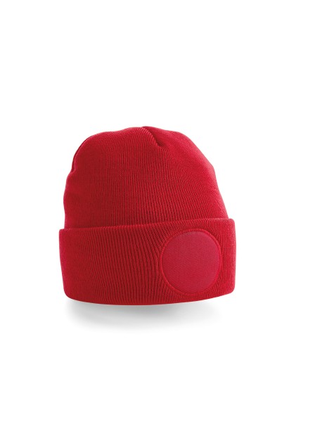 BEECHFIELD Bonnet à patch rond rouge classique personnalisable
