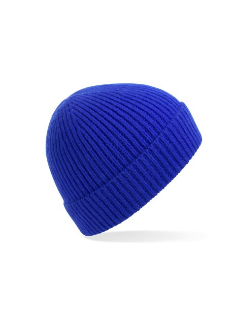 BEECHFIELD ENGINEERED KNIT RIBBED BEANIE bright royal personnalisable