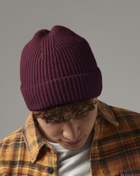 Bonnets personnalisable BEECHFIELD ENGINEERED KNIT RIBBED BEANIE