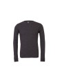 BELLA-CANVAS UNISEX JERSEY LONG SLEEVE TEE gris foncé chiné personnalisable
