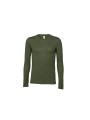 BELLA-CANVAS UNISEX JERSEY LONG SLEEVE TEE vert militaire personnalisable