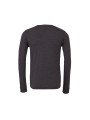 BELLA-CANVAS UNISEX JERSEY LONG SLEEVE TEE gris foncé chiné personnalisable
