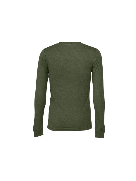 BELLA-CANVAS UNISEX JERSEY LONG SLEEVE TEE vert militaire personnalisable