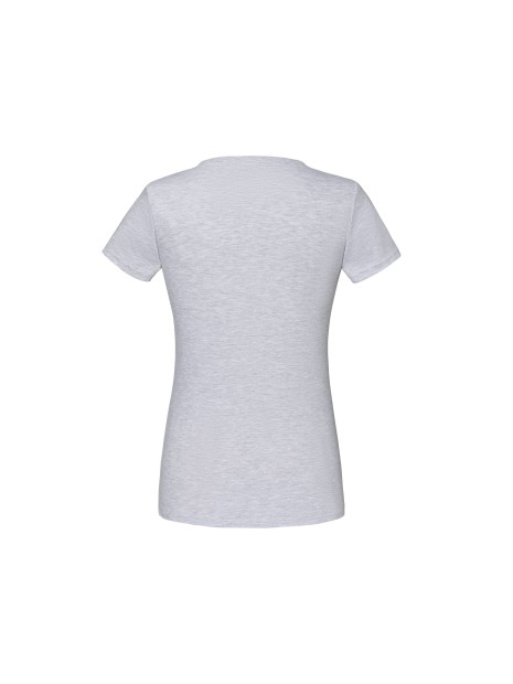 FOL ICONIC V NECK T WOMEN heather grey personnalisable