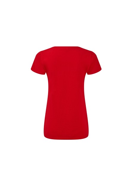 FOL ICONIC V NECK T WOMEN rouge personnalisable