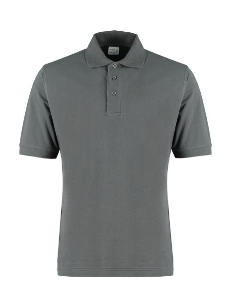 KUSTOM KIT Classic Fit Cotton Klassic Superwash® 60° Polo dark grey personnalisable