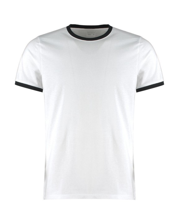 KUSTOM KIT Fashion Fit Ringer Tee T-Shirt personalisierbar