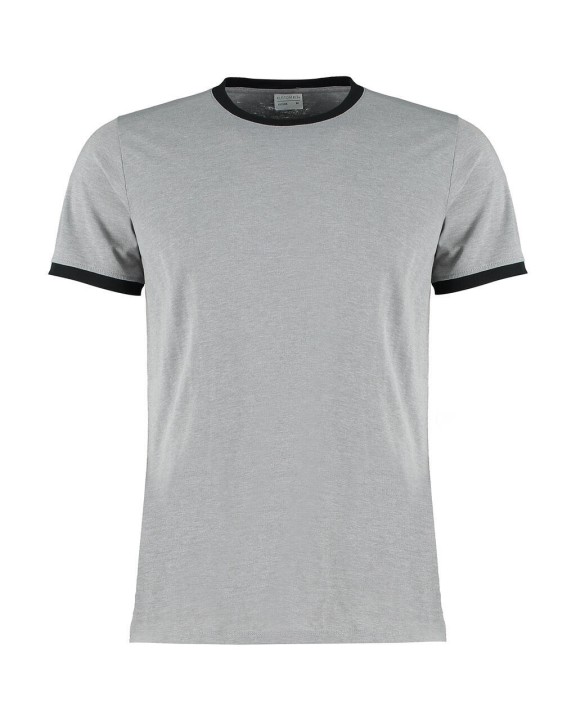 KUSTOM KIT Fashion Fit Ringer Tee T-Shirt personalisierbar