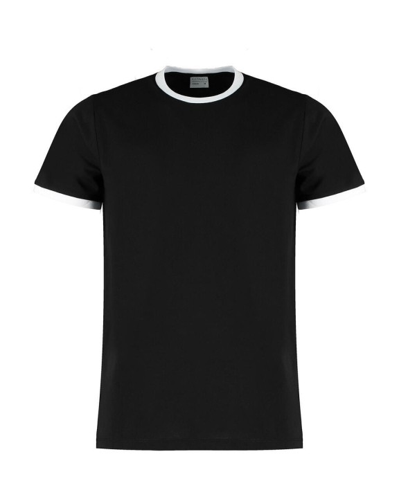 KUSTOM KIT Fashion Fit Ringer Tee T-Shirt personalisierbar