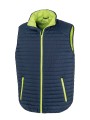RESULT Bodywarmer THERMOQUILT recyclé Navy / Lime personnalisable