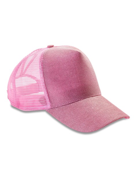 RESULT Casquette NEW YORK SPARKLE Babypink personnalisable