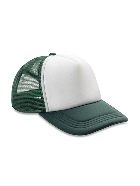 RESULT Casquette trucker DETROIT vert bouteille/blanc personnalisable