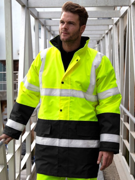 Vestes à personnaliser RESULT MOTORWAY 2-TONE SAFETY COAT 