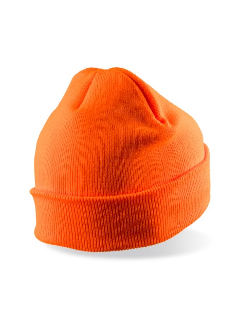 RESULT Bonnet imprimable double Tricot THINSULATE™ orange personnalisable