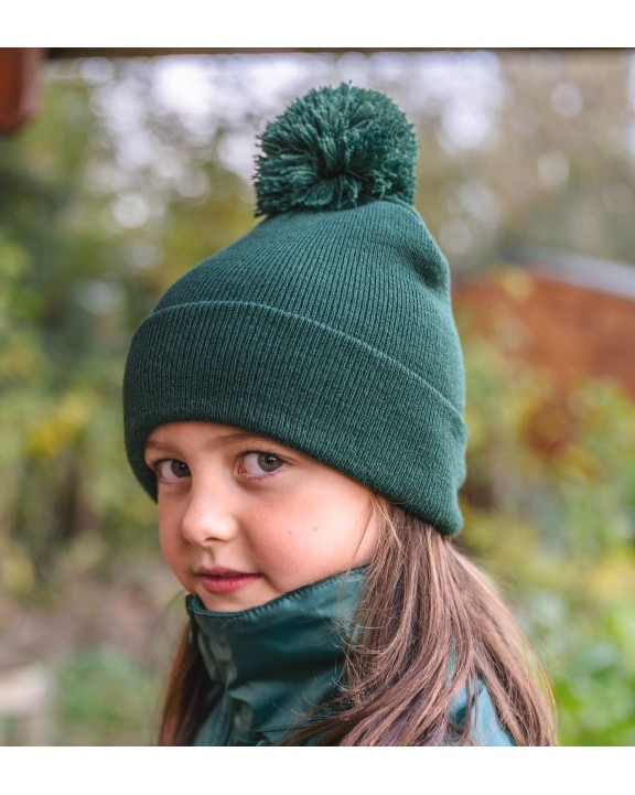 RESULT Bommelmütze Beanie Mütze, Schal & Handschuh personalisierbar