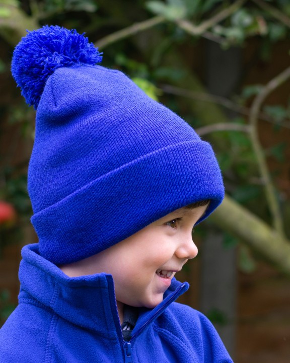RESULT Bommelmütze Beanie Mütze, Schal & Handschuh personalisierbar