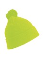 RESULT Bonnet pompon BEANIE fluo yellow personnalisable