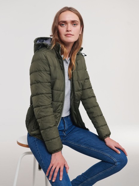 Vestes à personnaliser RUSSELL LADIES' NANO JACKET Dark Olive