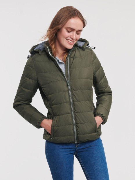 Vestes à personnaliser RUSSELL LADIES' NANO JACKET Dark Olive