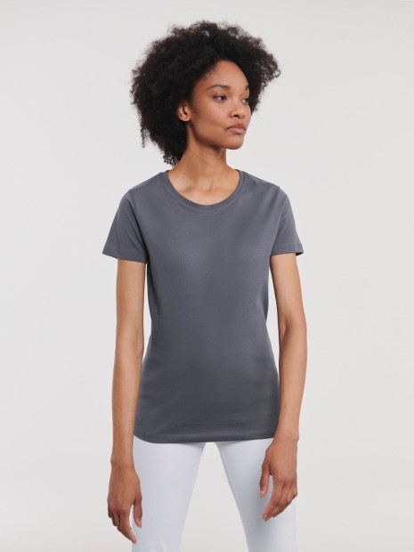 T-Shirts à personnaliser RUSSELL LADIES' PURE ORGANIC HEAVY TEE gris convoi