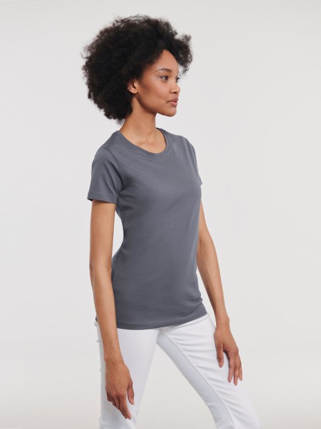 T-Shirts à personnaliser RUSSELL LADIES' PURE ORGANIC HEAVY TEE gris convoi