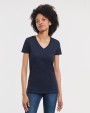 RUSSELL LADIES' PURE ORGANIC V-NECK T-Shirt personalisierbar