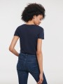 T-Shirts à personnaliser RUSSELL LADIES' PURE ORGANIC V-NECK french marine