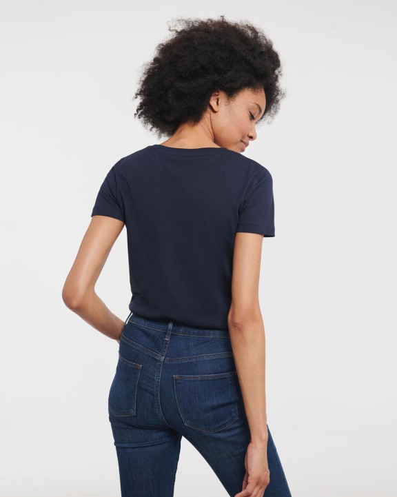 T-shirt RUSSELL LADIES' PURE ORGANIC V-NECK voor bedrukking &amp; borduring