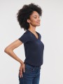 T-Shirts à personnaliser RUSSELL LADIES' PURE ORGANIC V-NECK french marine
