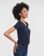 RUSSELL LADIES' PURE ORGANIC V-NECK T-Shirt personalisierbar