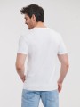 T-Shirts à personnaliser RUSSELL MEN'S PURE ORGANIC V-NECK blanc